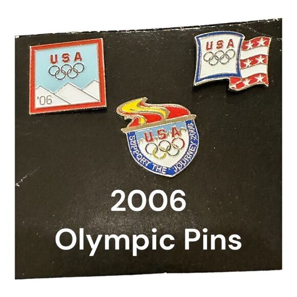 2006 Olympic pins 3 total excellent condition - Picture 1 of 8